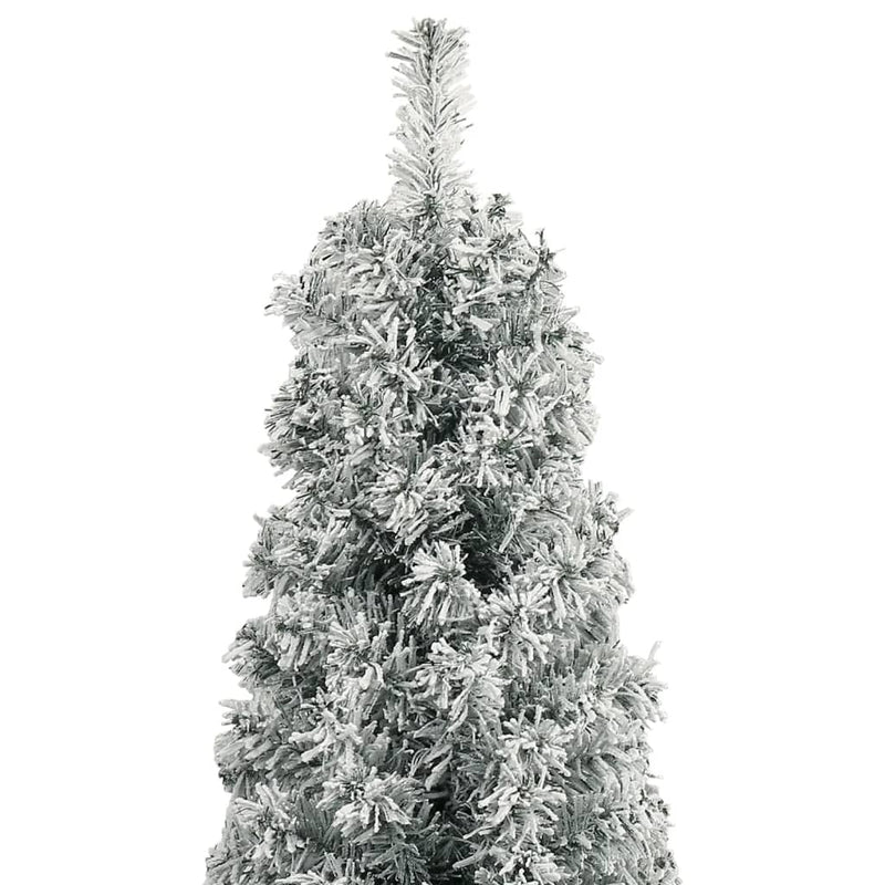 Afbeelding laden in galerijviewer, Vidaxl kunstkerstboom smal met standaard en sneeuw 300 cm pvc
