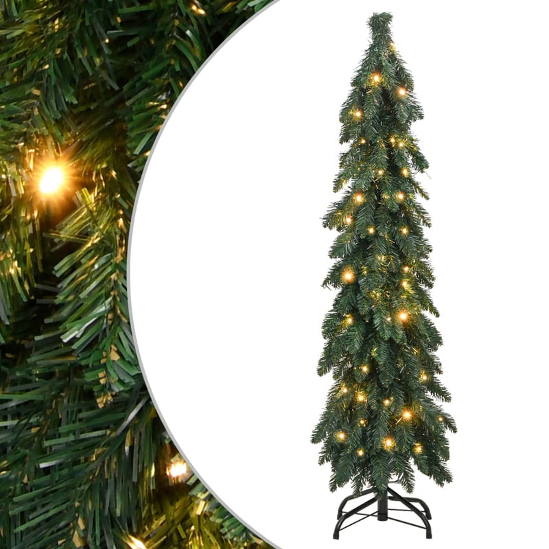 Afbeelding laden in galerijviewer, VidaXL Kunstkerstboom met verlichting 80 LED's 150 cm
