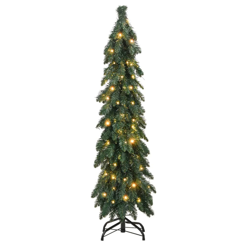 Afbeelding laden in galerijviewer, VidaXL Kunstkerstboom met verlichting 80 LED's 150 cm
