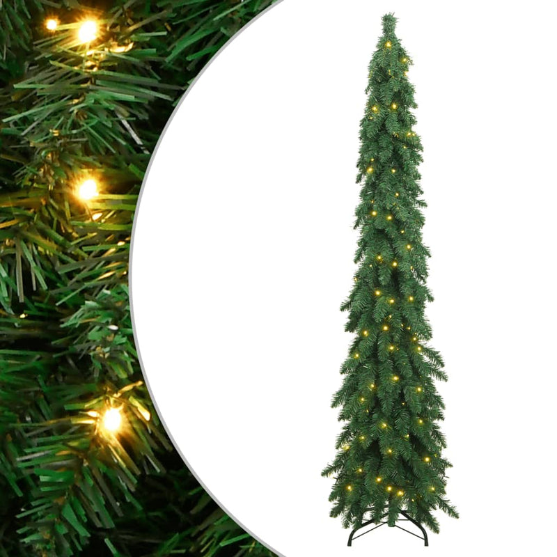 Afbeelding laden in galerijviewer, VidaXL Kunstkerstboom met verlichting 100 LED's 180 cm
