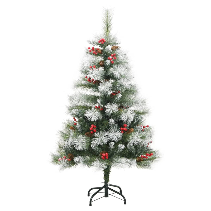 Afbeelding laden in galerijviewer, Vidaxl kunstkerstboom met scharnieren dennenappels en bessen 150 cm
