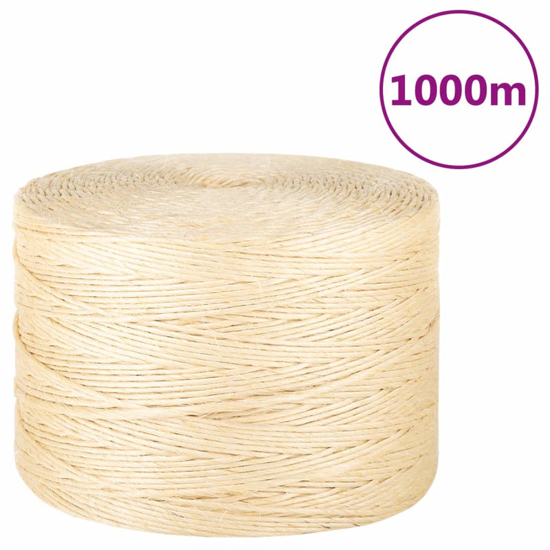 Afbeelding laden in galerijviewer, Vidaxl touw 3 mm 1000 m 100% sisal
