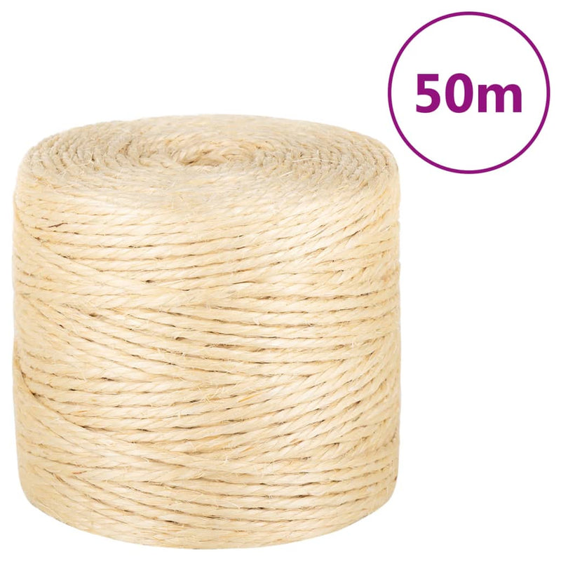 Afbeelding laden in galerijviewer, Vidaxl touw 4 mm 50 m 100% sisal
