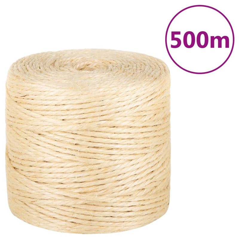 Afbeelding laden in galerijviewer, Vidaxl touw 4 mm 500 m 100% sisal

