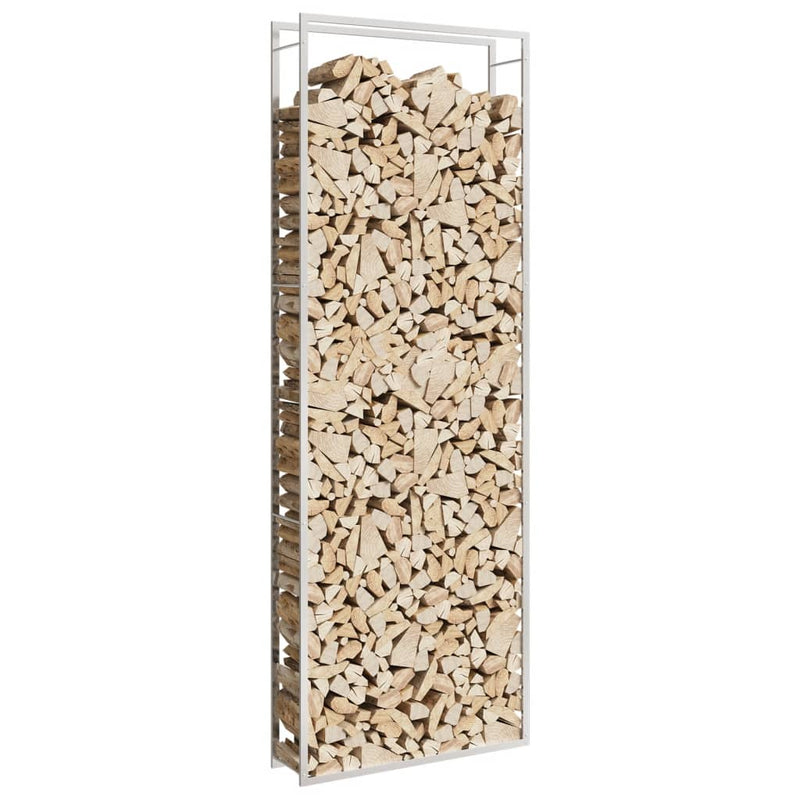 Afbeelding laden in galerijviewer, Vidaxl haardhoutrek 110x28x312 cm roestvrij staal

