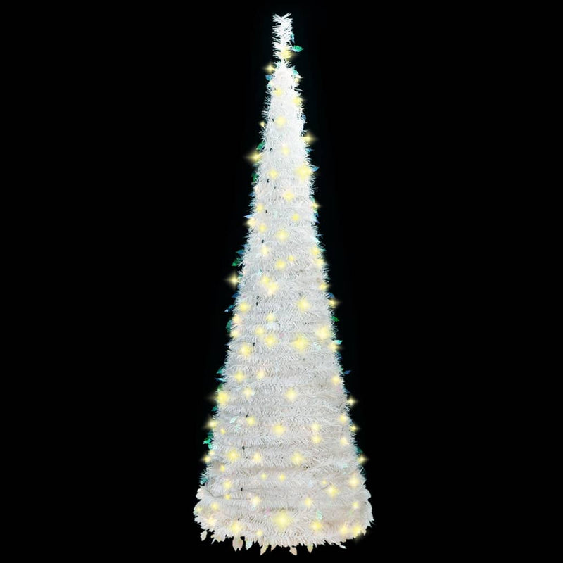 Afbeelding laden in galerijviewer, VidaXL Kunstkerstboom pop-up 50 LED's 120 cm wit
