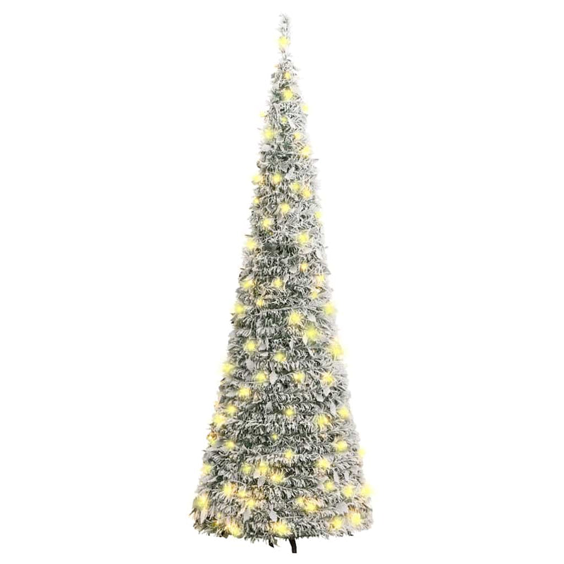 Afbeelding laden in galerijviewer, Vidaxl kunstkerstboom pop-up met sneeuw 150 led's 180 cm
