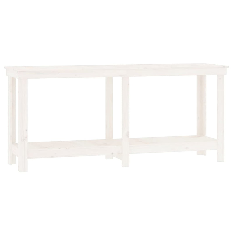 Afbeelding laden in galerijviewer, Vidaxl werkbank 180x50x80 cm massief grenenhout wit
