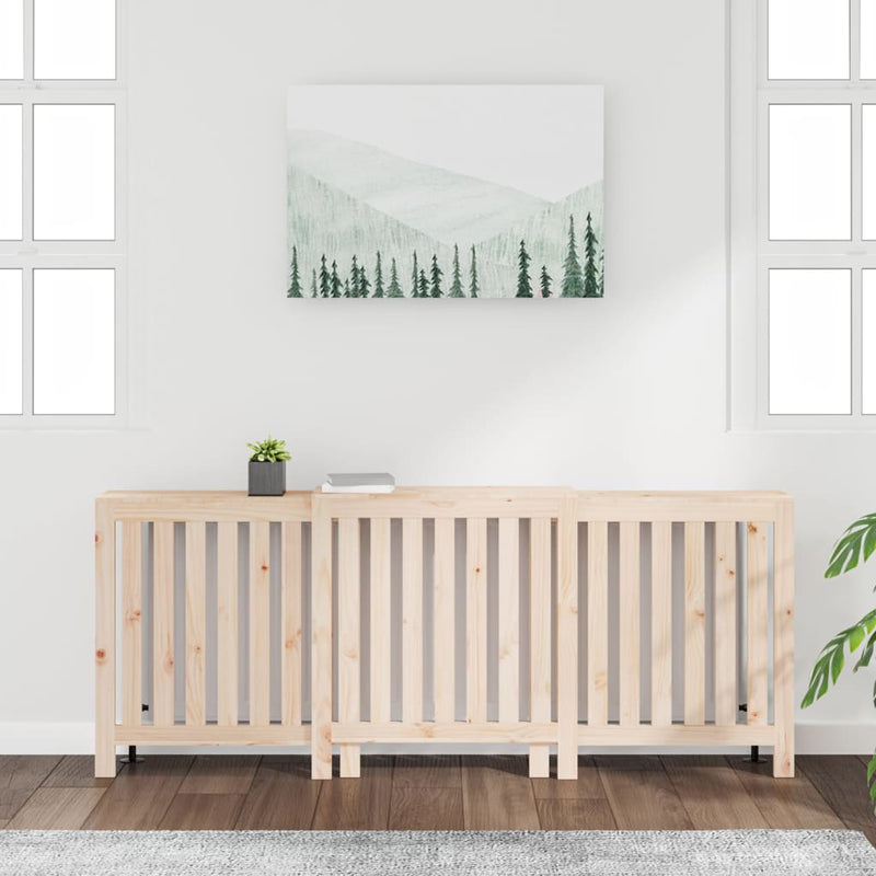 Afbeelding laden in galerijviewer, Vidaxl radiatorombouw 210x21x85 cm massief grenenhout
