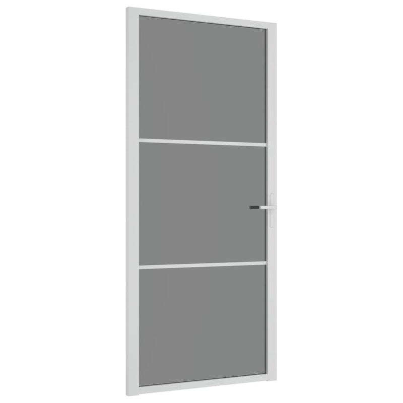 Afbeelding laden in galerijviewer, Vidaxl binnendeur 93x201,5 cm esg-glas en aluminium wit
