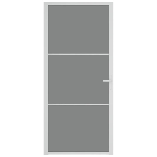 Vidaxl binnendeur 93x201,5 cm esg-glas en aluminium wit
