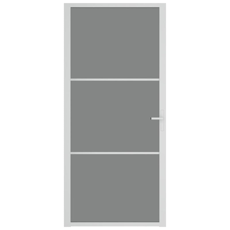 Afbeelding laden in galerijviewer, Vidaxl binnendeur 93x201,5 cm esg-glas en aluminium wit
