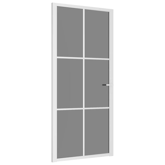 Vidaxl binnendeur 93x201,5 cm esg-glas en aluminium wit