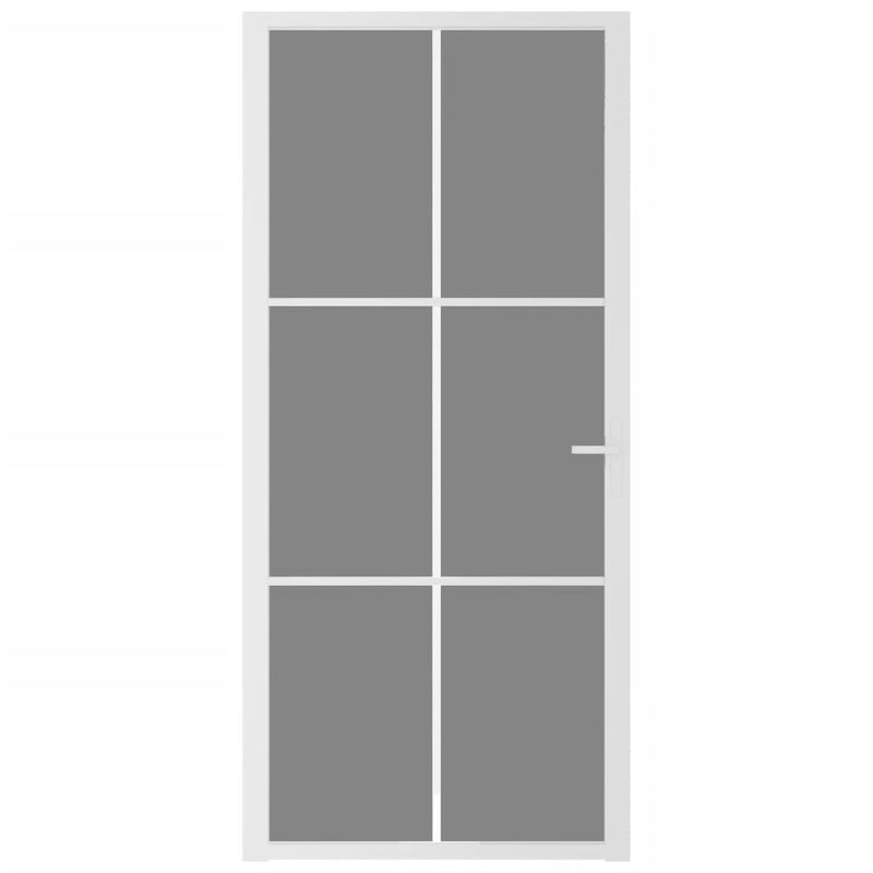 Afbeelding laden in galerijviewer, Vidaxl binnendeur 93x201,5 cm esg-glas en aluminium wit

