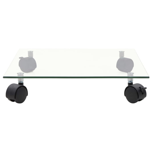 Vidaxl plantenrollers 4 st vierkant 35x35 cm gehard glas