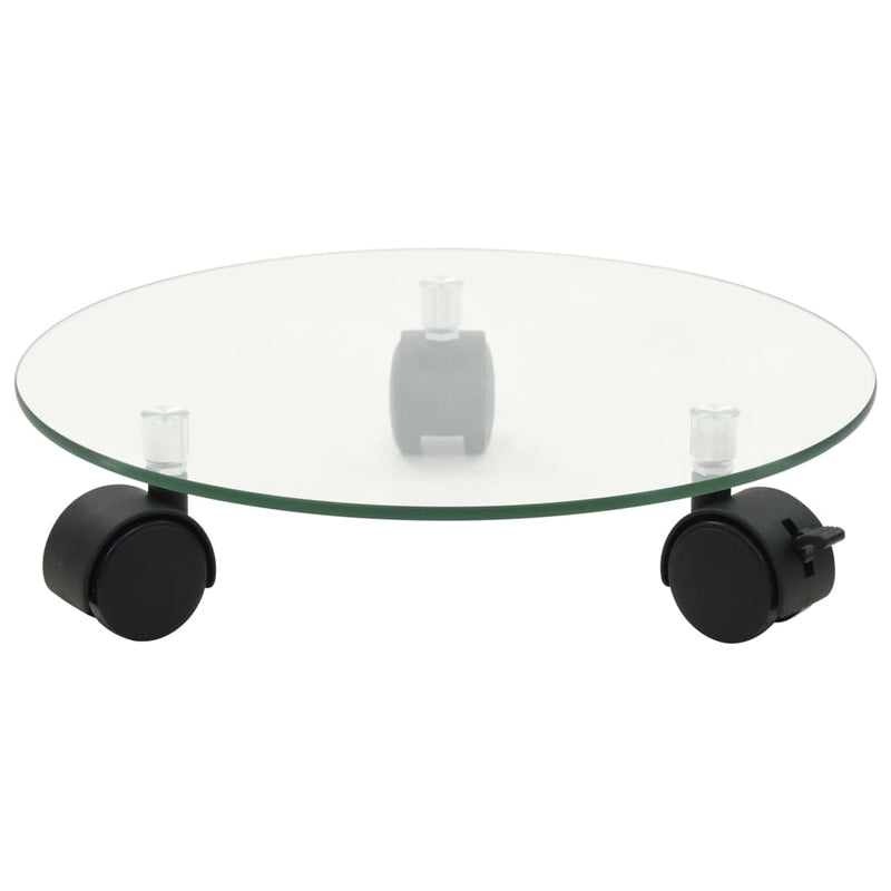 Afbeelding laden in galerijviewer, Vidaxl plantenrollers 4 st rond 28 cm gehard glas
