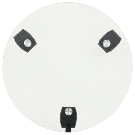 Vidaxl plantenrollers 4 st rond 28 cm gehard glas