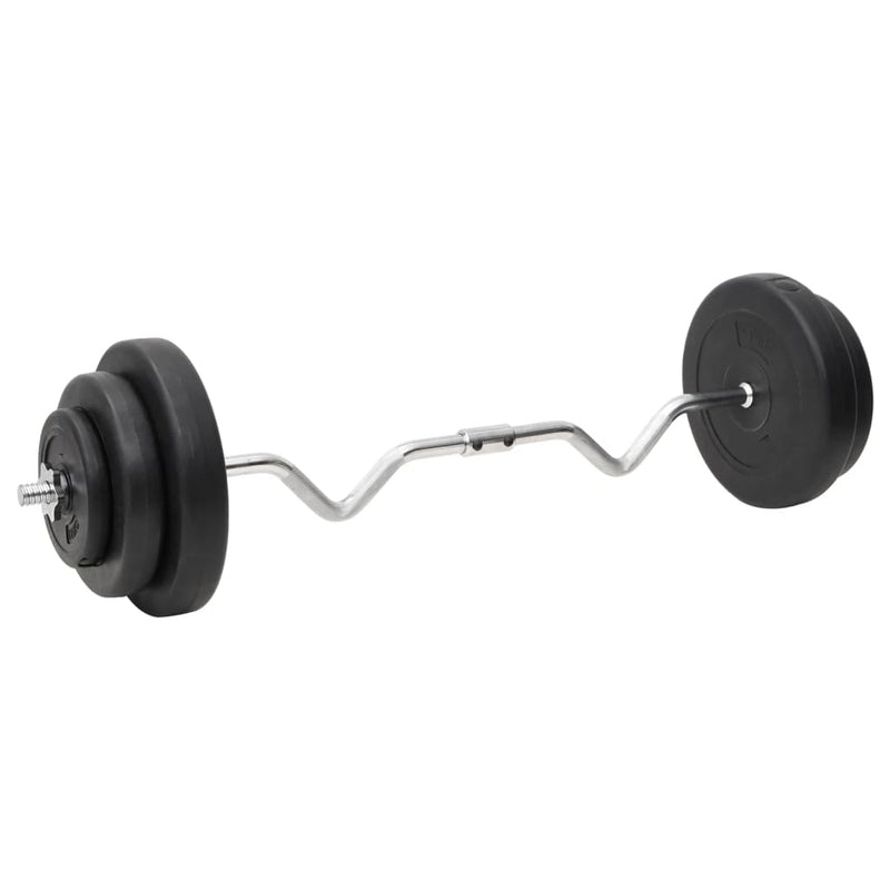 Afbeelding laden in galerijviewer, VidaXL Halterset met gewichten curl 60 kg
