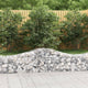 VidaXL Schanskorven 2 st gewelfd 200x50x40 60 cm gegalvaniseerd ijzer