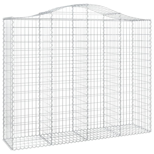 VidaXL Schanskorven 5 st gewelfd 200x50x160 180 cm ijzer