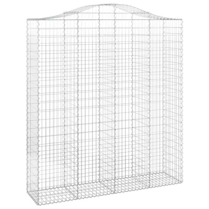 Afbeelding laden in galerijviewer, VidaXL Schanskorven 4 st gewelfd 200x50x220 240 cm ijzer
