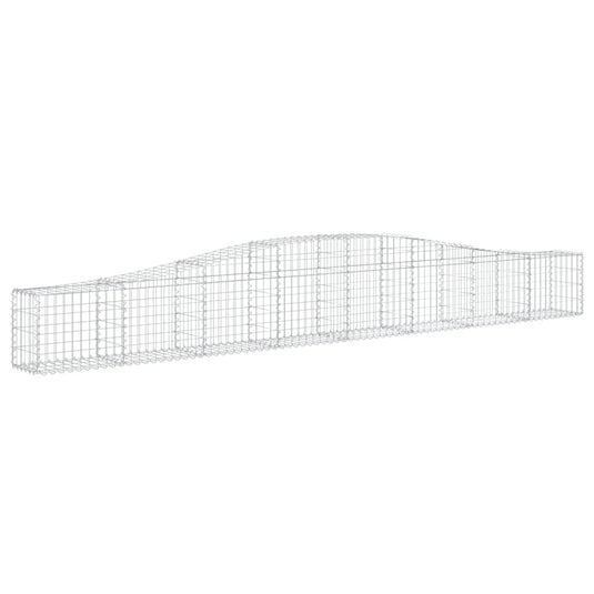 VidaXL Schanskorven 2 st gewelfd 400x30x40 60 cm ijzer