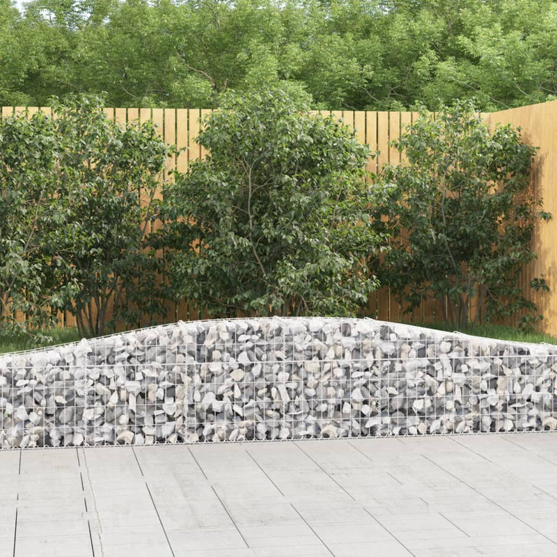 Afbeelding laden in galerijviewer, VidaXL Schanskorven 2 st gewelfd 400x30x40 60 cm ijzer
