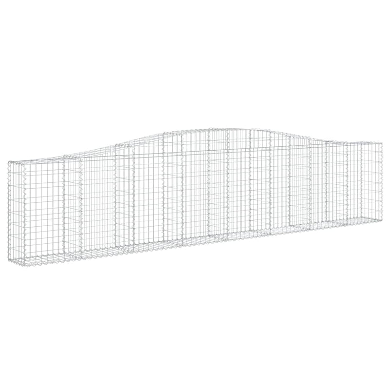 Afbeelding laden in galerijviewer, VidaXL Schanskorven 6 st gewelfd 400x30x80 100 cm ijzer
