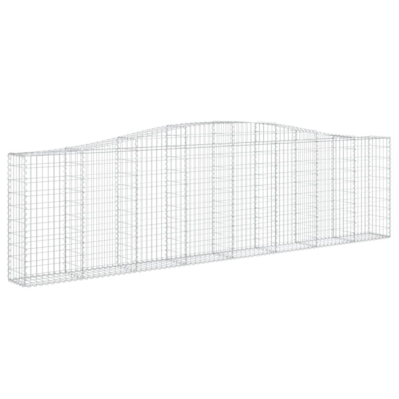 Afbeelding laden in galerijviewer, VidaXL Schanskorven 4 st gewelfd 400x30x100 120 cm ijzer
