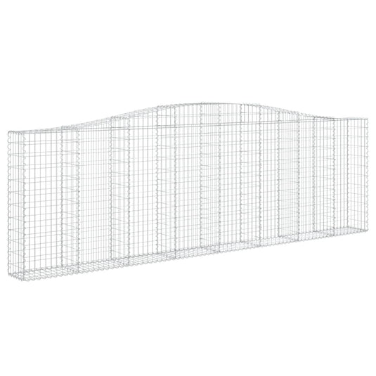 VidaXL Schanskorven 5 st gewelfd 400x30x120 140 cm ijzer