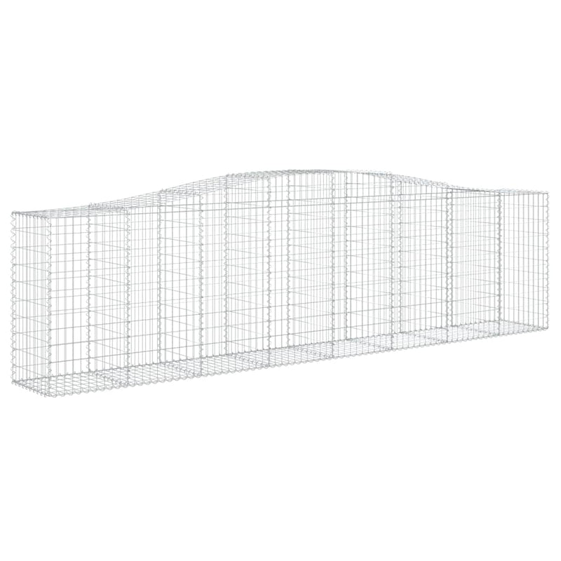 Afbeelding laden in galerijviewer, VidaXL Schanskorven 4 st gewelfd 400x50x100 120 cm ijzer
