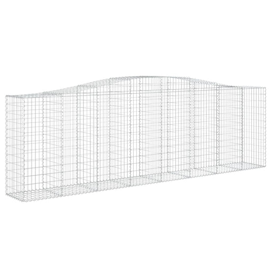 VidaXL Schanskorven 5 st gewelfd 400x50x120 140 cm ijzer