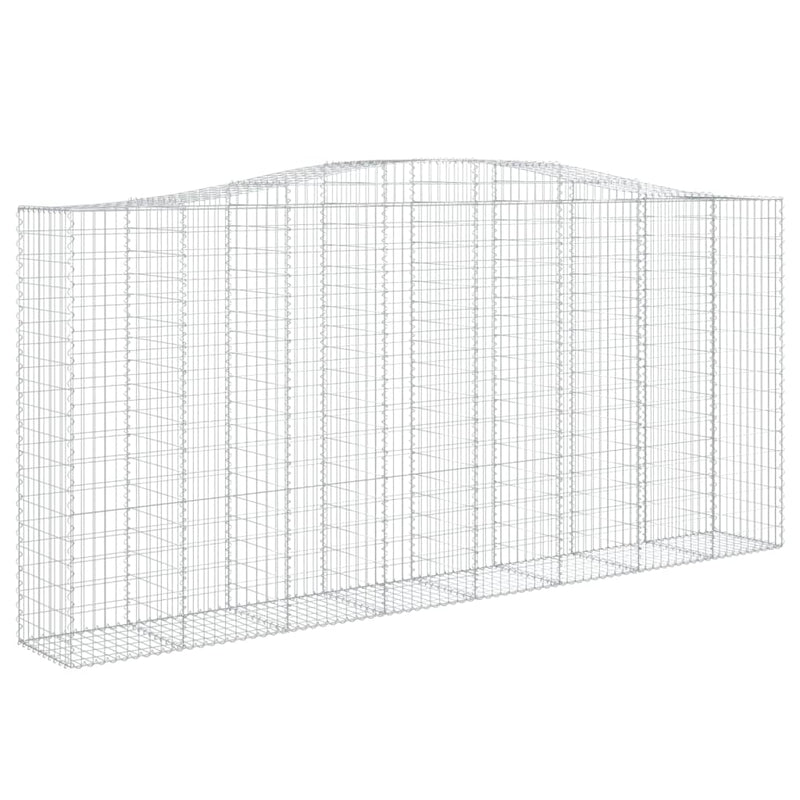 Afbeelding laden in galerijviewer, VidaXL Schanskorven 4 st gewelfd 400x50x180 200 cm ijzer
