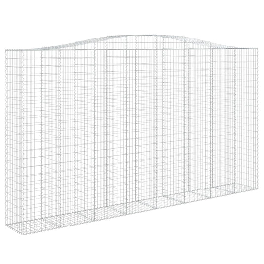 VidaXL Schanskorven 2 st gewelfd 400x50x220 240 cm ijzer