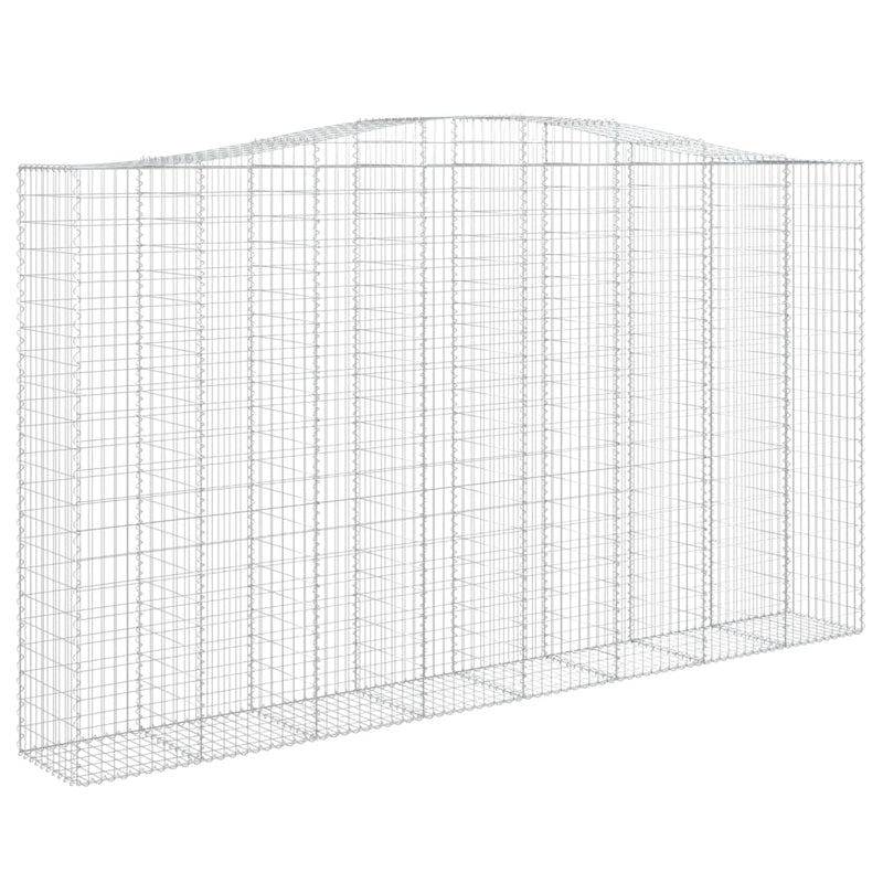 Afbeelding laden in galerijviewer, VidaXL Schanskorven 2 st gewelfd 400x50x220 240 cm ijzer
