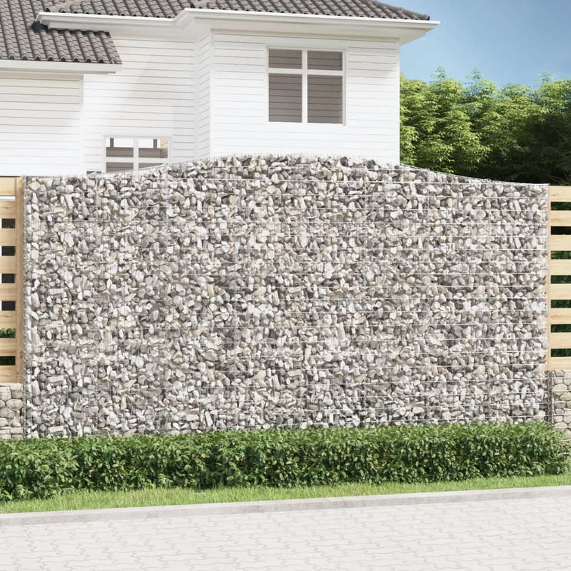 Afbeelding laden in galerijviewer, VidaXL Schanskorven 2 st gewelfd 400x50x220 240 cm ijzer
