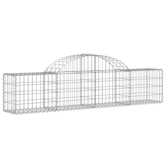 VidaXL Schanskorven 4 st gewelfd 200x30x40 60 cm ijzer