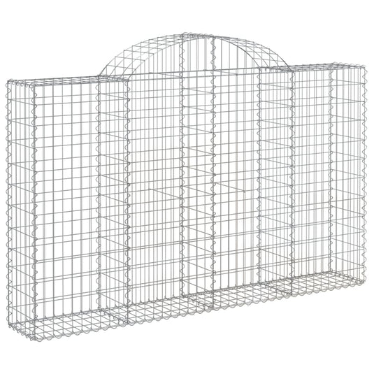 VidaXL Schanskorven 11 st gewelfd 200x30x120 140 cm ijzer