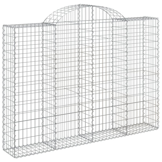 VidaXL Schanskorven 12 st gewelfd 200x30x140 160 cm ijzer
