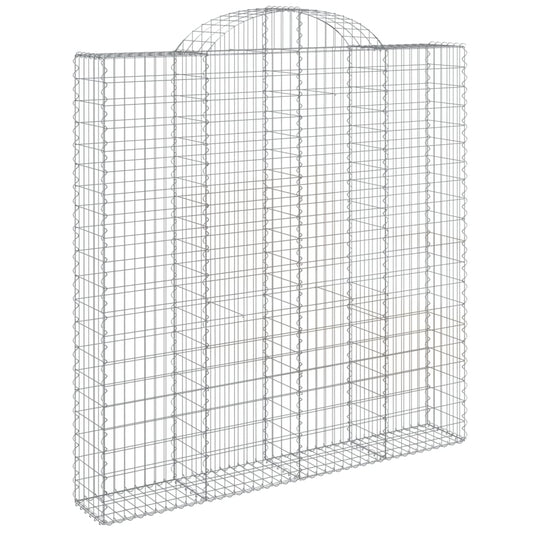 VidaXL Schanskorven 8 st gewelfd 200x30x200 220 cm ijzer