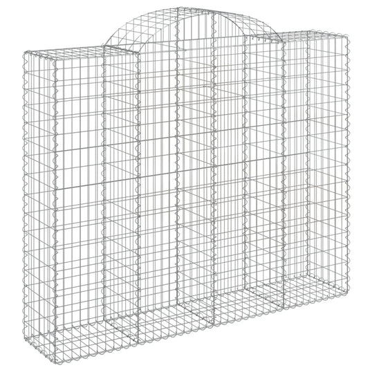 VidaXL Schanskorven 5 st gewelfd 200x50x160 180 cm ijzer