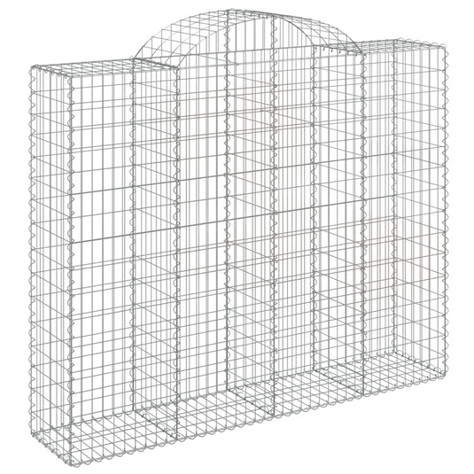 VidaXL Schanskorven 8 st gewelfd 200x50x160 180 cm ijzer