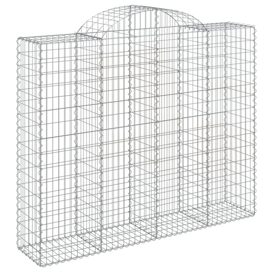 VidaXL Schanskorven 9 st gewelfd 200x50x160 180 cm ijzer