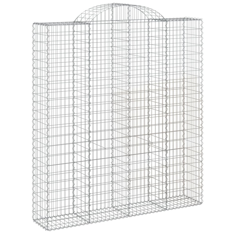 Afbeelding laden in galerijviewer, VidaXL Schanskorven 2 st gewelfd 200x50x220 240 cm ijzer
