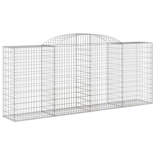VidaXL Schanskorven 5 st gewelfd 300x50x120 140 cm ijzer