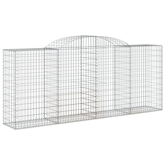 VidaXL Schanskorven 8 st gewelfd 300x50x120 140 cm ijzer