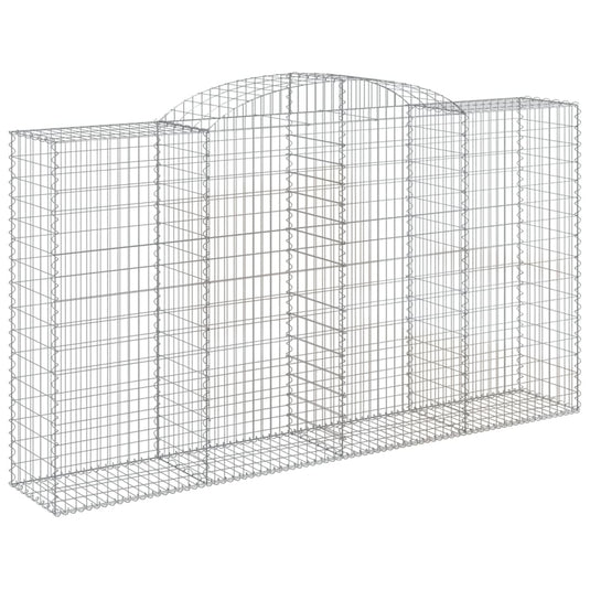 VidaXL Schanskorven 6 st gewelfd 300x50x160 180 cm ijzer