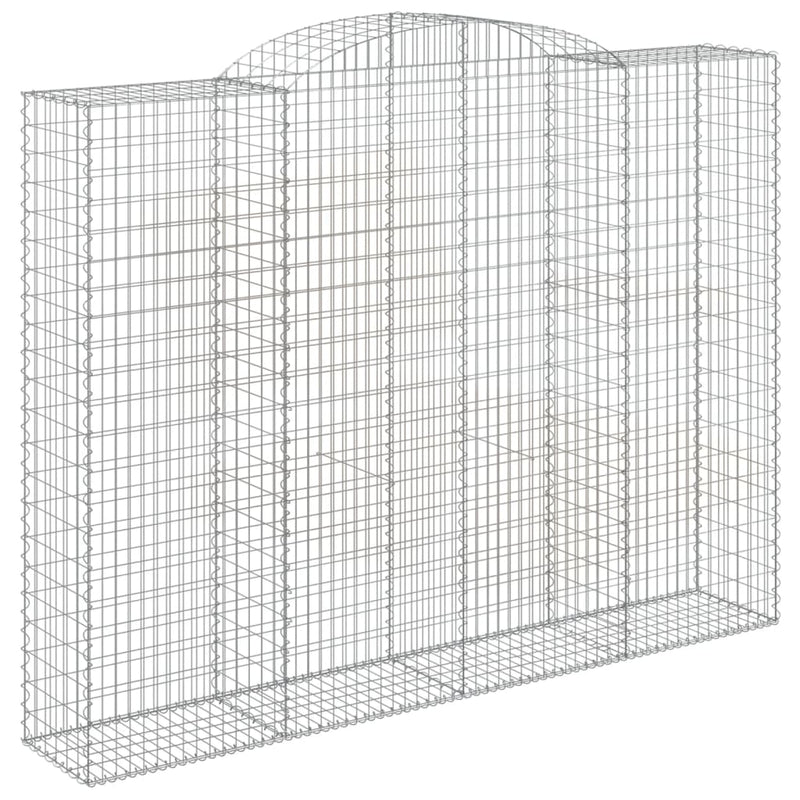 Afbeelding laden in galerijviewer, VidaXL Schanskorven 2 st gewelfd 300x50x220 240 cm ijzer
