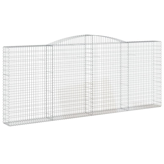 VidaXL Schanskorven 2 st gewelfd 400x30x160 180 cm ijzer