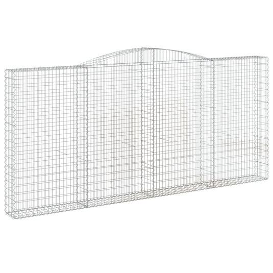 VidaXL Schanskorven 5 st gewelfd 400x30x180 200 cm ijzer